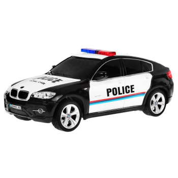 Radiowóz BMW x6 dla dzieci 8+ Zdalnie sterowana policja 1:24 Światła kogut
